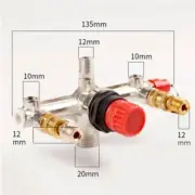 Air Compressor Pressure Valve Switch Control Manifold Regulator Gauges Tools