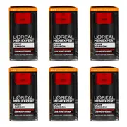 6PK Loreal 50ml Men Expert Anti Imperfection 24H Facial Moisturiser Pure Carbon