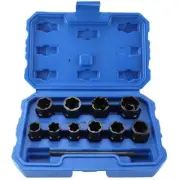 Nut Twister 11 Piece Nut Extractor Socket Set with Storage Case