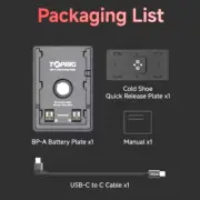 Accsoon BC-08 TOPRIG BP-A Battery Mounting Plate Adapter 30W PD USB Fast Charger