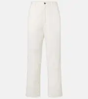 [The Row] The Row Sharka cotton and cashmere wide-leg pants AU 14 white