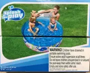 Kids Swimming Pool Round Splash Play Pools PVC Vinyl No Inflating