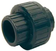 12 Pack PVC Solvent Weld Slip Pipe Union, Gray, 2-In. 512-14-2-2B