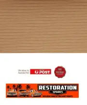 HOLDEN HK HT HG STATION WAGON ANTIQUE SADDLE HERRINGBONE RIBBED ROOF LINING (6H)
