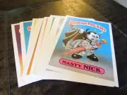 1986 series 1 GPK giant card near complete set of 35/39 cards near pack fresh C