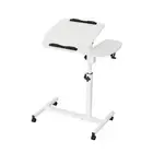 Laptop Desk Table Fan Cooling White 60CM Stand Computer Study Office Mouse
