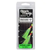 Black Magic Snapper Snatcher With 4/0 KL Fishing Hook #Super Lumo