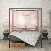 Zinus Double Metal Canopy Bed Frame - Black