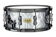 Tama S.L.P. Expressive Hammered Steel Snare Drum - 6 x 14 inch - Glossy Finish w