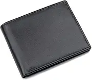 [DLUXCA] Casual Handmade Wallet Short Wallet Anti-Theft Brush Wallet Horizontal Business Wallet Men (Color : D, Size : 9 * 11 * 2cm)