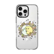 iPhone 16 Pro Max Clear Case MagSafe Compatible Sun and the Moon