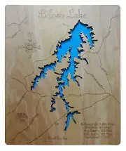 Belews Lake, NC - Laser Cut Wood Map | Wall Art | Made to Order