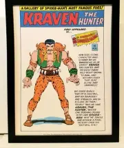 Spider-Man Kraven by Steve Ditko 9x12 FRAMED Marvel Comics Vintage Art Print Pos