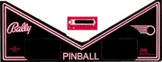 Bally Space Invaders Pinball Machine Apron Decal Set