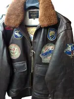 Schott NYC Wings of Gold Flight Jacket/Brown Antique Lambskin 4xlarge New/tags