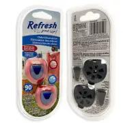 Refresh Car Air Freshener Vent Mini Oil Diffusers, Sweet Berries & Fresh Linen