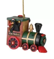 BEARFOOTS Express Train Ornament by Jeff Fleming for Big Sky Carvers #3005070221