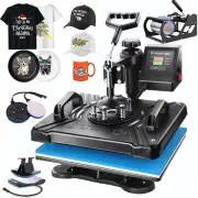 5 in 1 Heat Press Machine for t Shirts Professional Swing Away Heat Press Digita
