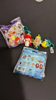 Lot Of 3 - The Little Mermaid - Bag Clips - Exclusive Ariel King Triton Flounder