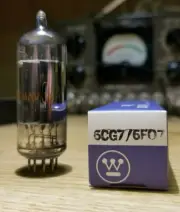 One (1) RCA 6CG7/6FQ7 Vacuum Tube with Side Getter Tested NOS PRICE REDUCED