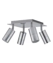 Exterior Adjustable 4 Head Square Spot Light (Titanium) IP44