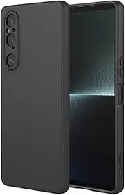 [Jarttarn] Compatible with Sony Xperia 1 VI Case Cover,Liquid Silicone Case with Soft Phone Bumper for Xperia 1 VI (Black)