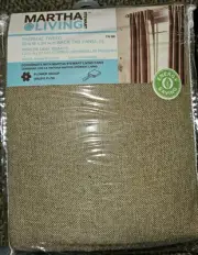 New Martha Stewart Living Thermal Tweed 50in W X 84in H Back Tab Curtain Panel