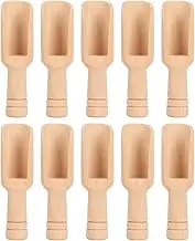 10pcs Mini Wooden Bath Salt Spoons, Wooden Polished Surfaces Candy Spoon, Mini Wooden Scoop for Kitchen Bath Salts Powder Tea Easy to Clean (Type 1 (2.4x7.6cm/0.95x3.0in))