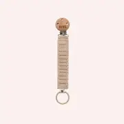 Knitted Pacifier Clip - Vanilla by BIBS | the memo
