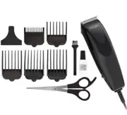 Wahl Performer Clipper 10 PCS Haircutting Kit Quick Cut w/Scissors & Guide Combs