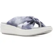 Cloudsteppers by Clarks Womens Drift Ave Dip-Dye Wedge Sandals Shoes BHFO 4940