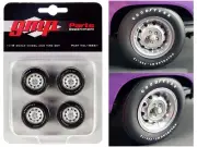 Set of 4 Wheels and Tires for '1970 Dodge Coronet Super Bee' - 1/18 Scale by GMP