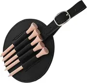 SUPVOX Golf Tee Holder Case Men's Organizer Bag Pu Leather Storage Pouch Accessory Container Tee Organizer