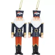 NFL Denver Broncos Tree Decoration Nutcracker Set Pendant Ornament Nutrcacker