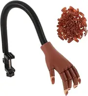 Minkissy Nail Practice Hand Acrylic Nails Training Model Prosthetic Manicure Tool for Salon Use