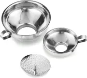 Canning Funnel with Strainer for Wide and Regular Mason Jars - Wide-Mouth Fun...
