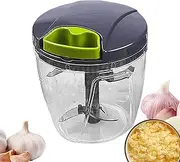 Manual Food Processor,Garlic Grinder with Hand String Design | Vegetable Blender Food Processor Quiet Efficient Kitchen Tool for Veggies Ginger Fruits Nuts