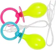 Ciieeo 2pcs Large Fake Pacifier Props Oversized Adult Size Cosplay Costume Accessory for Parties Photo Booths