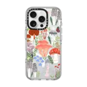 iPhone 16 Pro Clear Case MagSafe Compatible Mushrooms by Papio Press