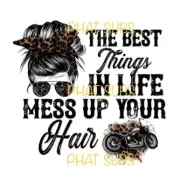 Sublimation Print Best Things In Life Motorcycles Ready to Press Heat Transfer