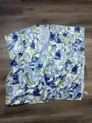 Nordstrom Kimono Robe Women's One-Size Blue Floral AOP Casual