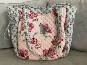 Vera Bradley Floral Cat Custom Glenna Satchel Bag