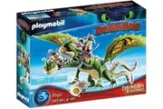 Playmobil How to Train your Dragon Racing: Ruffnut and Tuffnut with Barf and Belch 30pc 70730
