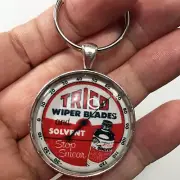 Vintage Trico Wiper Blades and Solvent Thermometer Temperature Sign Keychain