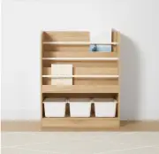 Kids Bookcase with Storage Spacious Storage Books Toys other Belongings