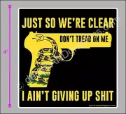 TRUMP 2020 STICKER DON'T TREAD ON ME GADSDEN 2ND AMENDMENT DECAL BUMPER ELECTION