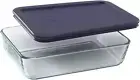 Pyrex 3-Cup Single Rectangular Food Storage Container with Bpa-Free Lid