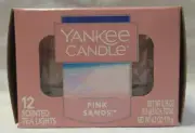 Yankee Candle 12 Scented Tea Light T/L Box Candles PINK SANDS