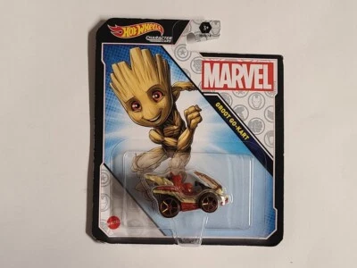 Hot Wheels Marvel Groot Go-Kart Comic Version Character Car HHB95