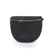 Tosca Sling Lightweight Vegan Crossbody Compact Shoulder Handbag Black w/Strap